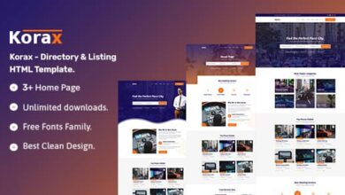 Korax Nulled – Directory & Listing HTML5 Template