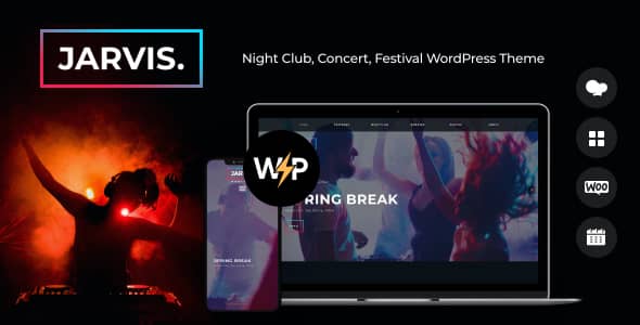 Jarvis v1.8.8 Nulled – Night Club, Concert, Festival WordPress Theme