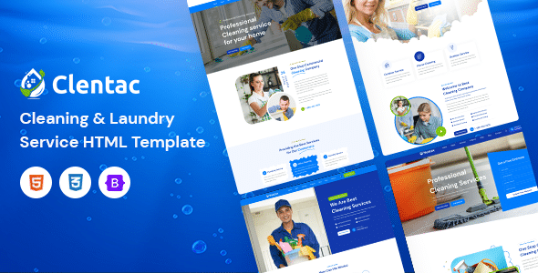 Clentac Nulled – Cleaning Services Template