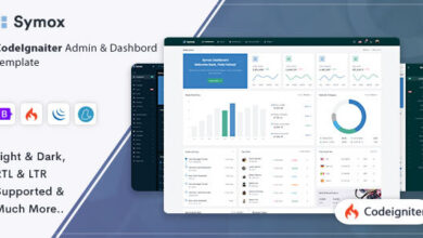 Symox Nulled – Codeigniter Admin & Dashboard Template