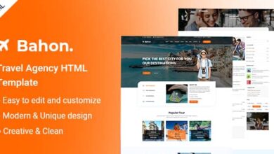 Bahon Nulled – Travel Agency HTML5 Template