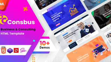 Consbus Nulled – One Page Template