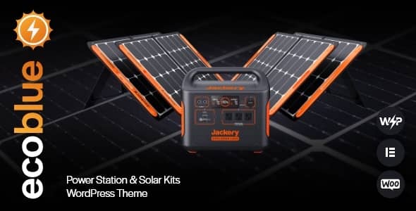 EcoBlue v1.0 Nulled – Power Station & Solar Kits WordPress Theme