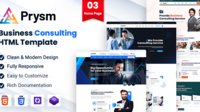 Prysm Nulled – Consulting Business Template