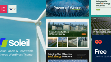 Soleil v1.0 Nulled – Solar Panels & Renewable Energy WordPress Theme