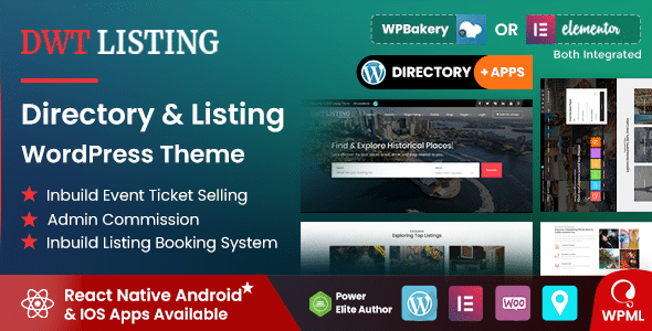 DWT v3.2.7 Nulled – Directory & Listing WordPress Theme
