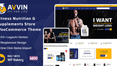 Avvin v1.4 Nulled – Fitness Nutrition and Supplements Store WooCommerce Theme