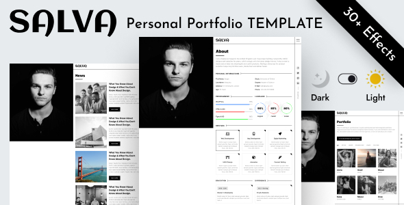 Salva Nulled – Personal Portfolio Html Template