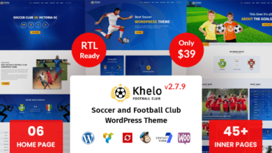 Khelo v2.7.9 Nulled – Soccer WordPress Theme