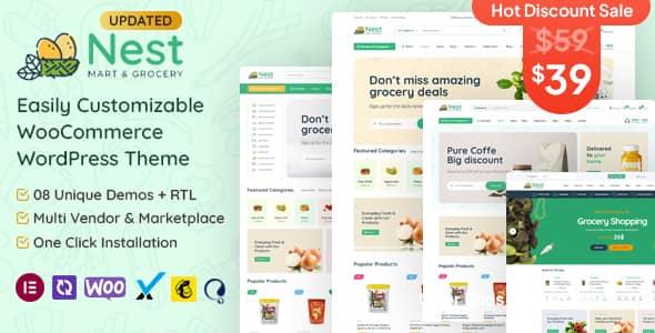 Nest v1.5.1 Nulled – Grocery Store WooCommerce WordPress Theme