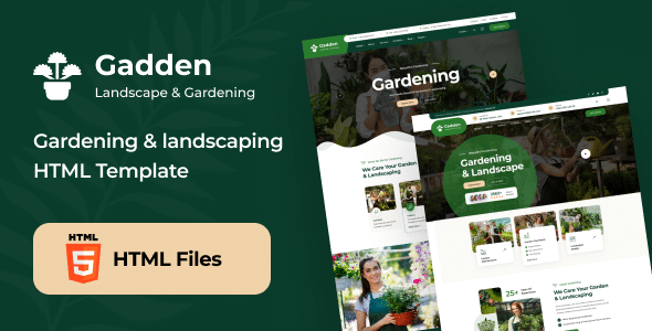 Gadden Nulled – Garden & Landscaping HTML Template