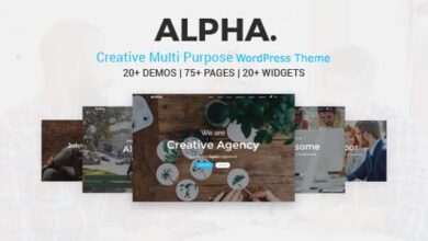 Alpha Dot v1.0 Nulled – Multi Purpose WordPress Theme