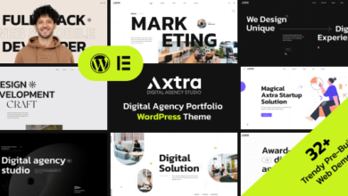 Axtra v1.2 Nulled – Digital Agency Creative Portfolio Theme