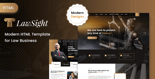 Lawsight Nulled – Law & Lawyer HTML Template