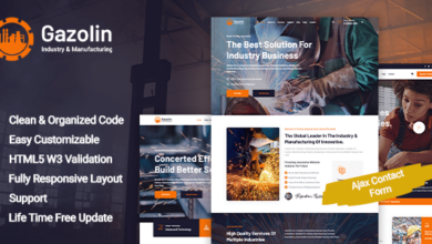 Gazolin Nulled – Industry & Manufacturing HTML Template
