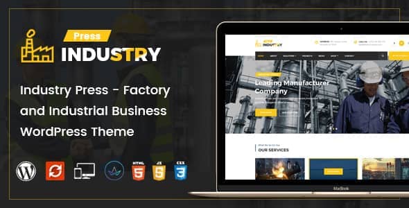 Industry Press v3.1 Nulled – Factory and Industrial Business WordPress Theme