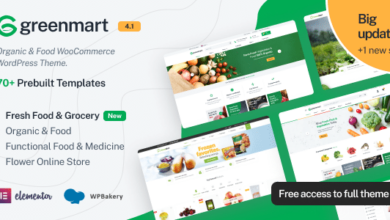 GreenMart v4.1 Nulled – Organic & Food WooCommerce WordPress Theme