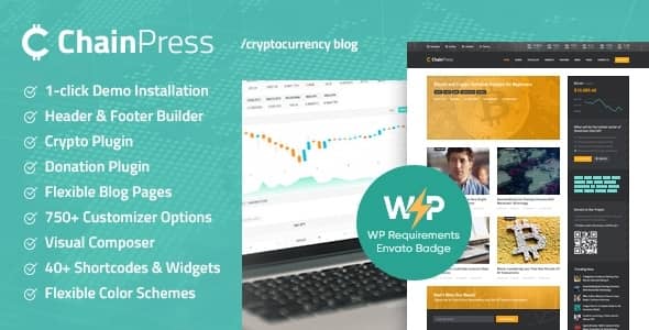 ChainPress v1.0.8 Nulled – Financial WordPress Business Blog Theme