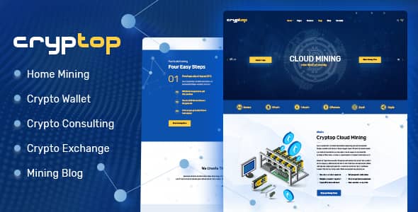 CrypTop v1.0.7 Nulled – ICO Landing and CryptoCurrency WordPress Theme
