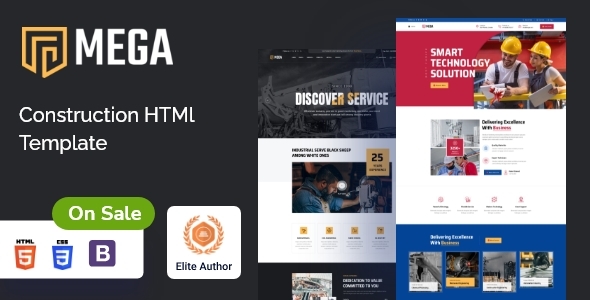 Mega Nulled – Industry And Factory HTML Template