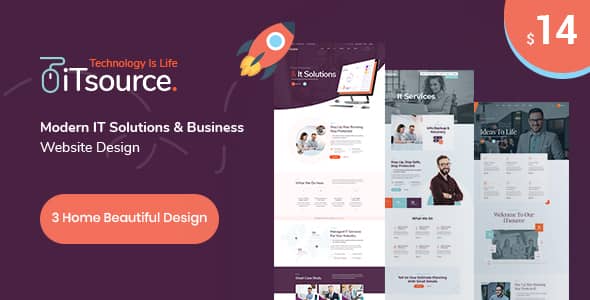 iTsource Nulled – IT Solutions & Services HTML Template