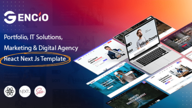 Gencio Nulled – Marketing & Digital Agency React Next js Template