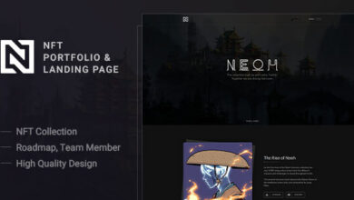 Neoh Nulled – NFT Portfolio and Landing Page React Nextjs Template