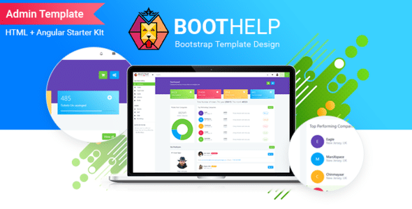 BootHelp Nulled – Bootstrap Admin Dashboard HTML PSD Angular Starter kit
