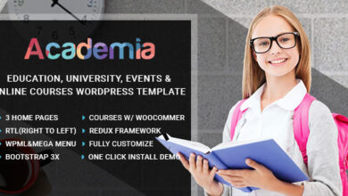 Academia v3.8 Nulled – Education Center WordPress Theme