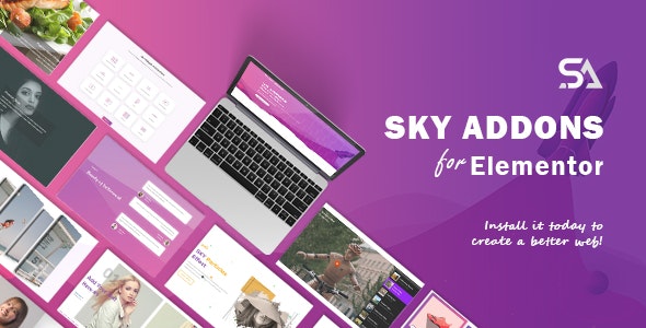 Sky Addons v1.5.4 Nulled – for Elementor Page Builder WordPress Plugin
