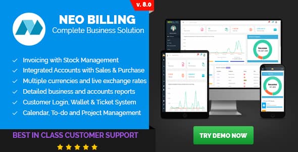 Neo Billing v8.0 Nulled – Accounting, Invoicing And CRM Software