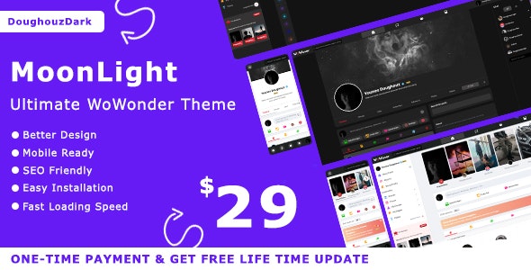 MoonLight v1.0 Nulled – The Ultimate WoWonder Theme