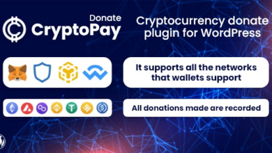 CryptoPay Donate v1.3.0 Nulled – Cryptocurrency donate plugin for WordPres