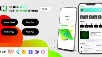 CodaJobs v1.0.5 Nulled – Job Portal Full Solution with User and Partner (Company) Flutter App, Web and Admin Panel