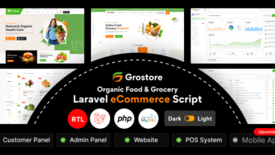 GroStore v1.0 Nulled – Food & Grocery Laravel eCommerce with Admin Dashboard