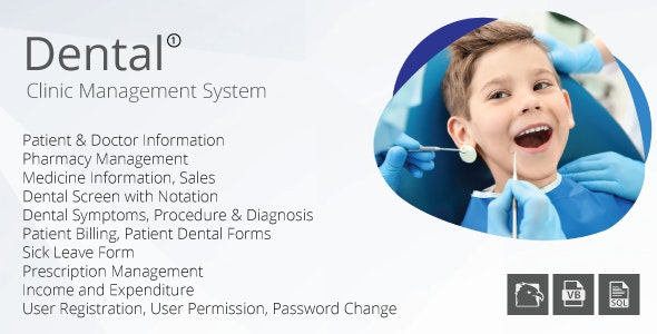 Dental Care Management System (VB.NET, SQL Server, MS Report Viewer) v1.1.0.0 Free