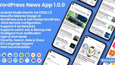 WordPress News App v1.0.0 Free