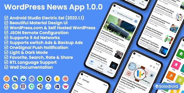 WordPress News App v1.0.0 Free
