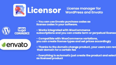 Licensor v1.0.1 Nulled – License manager for WooCommerce and Envato