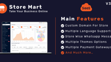 StoreMart SaaS v3.0 Nulled – Online Product Selling SaaS Business Website Builder