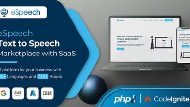 eSpeech v1.4.1 Nulled – Text to Speech Marketplace with SaaS