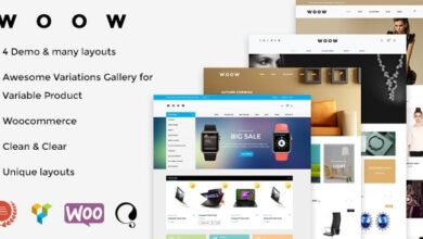 WOOW v1.2.8 Nulled – Responsive WooCommerce Theme