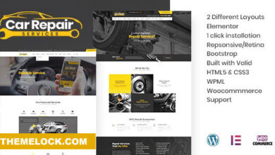 Car Repair Services & Auto Mechanic v5.0 Nulled – WordPress Theme + RTL