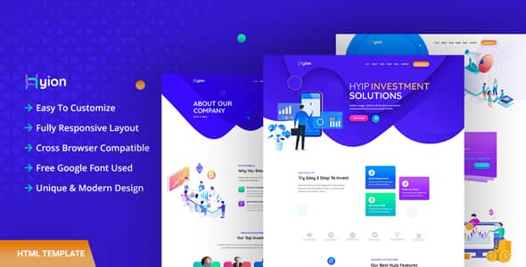 Hyion Nulled – HYIP Investment HTML Template