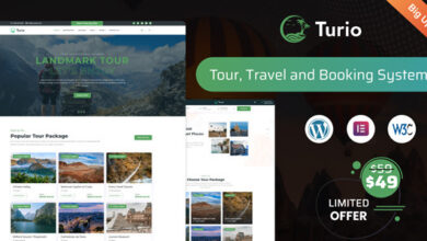 Turio v1.2.0 Nulled – Tour and Travel WordPress Theme Tourism Agency