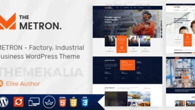 Metron v2.4 Nulled – Industry and Construction WordPress Theme