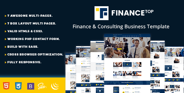 Finance Top Nulled – Consulting HTML Template