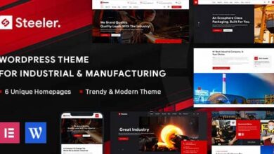 Steeler v1.2.1 Nulled – Industrial & Manufacturing WordPress Theme