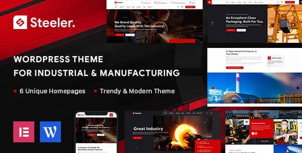 Steeler v1.2.1 Nulled – Industrial & Manufacturing WordPress Theme