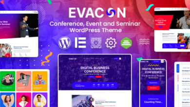 Evacon v1.0.5 Nulled – Event & Conference WordPress Theme